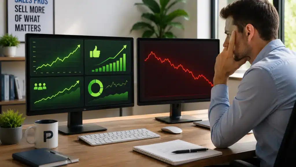 Sales person wondering why marketing metrics aren't translating to revenue