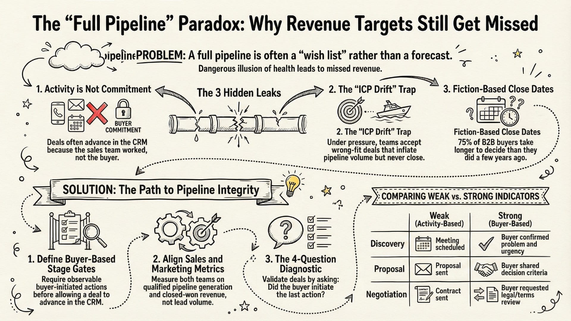 Why Full Pipelines Still Miss Revenue Targets